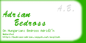 adrian bedross business card